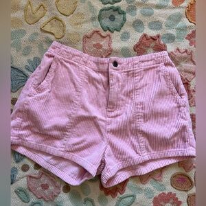 RVCA Pink Corduroy Women Shorts 10